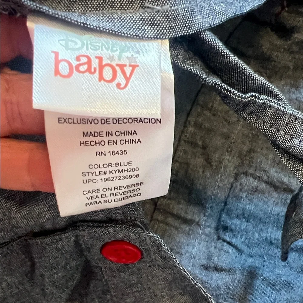 Disney Gray Kids Overalls with Mickey Mouse 18 month
